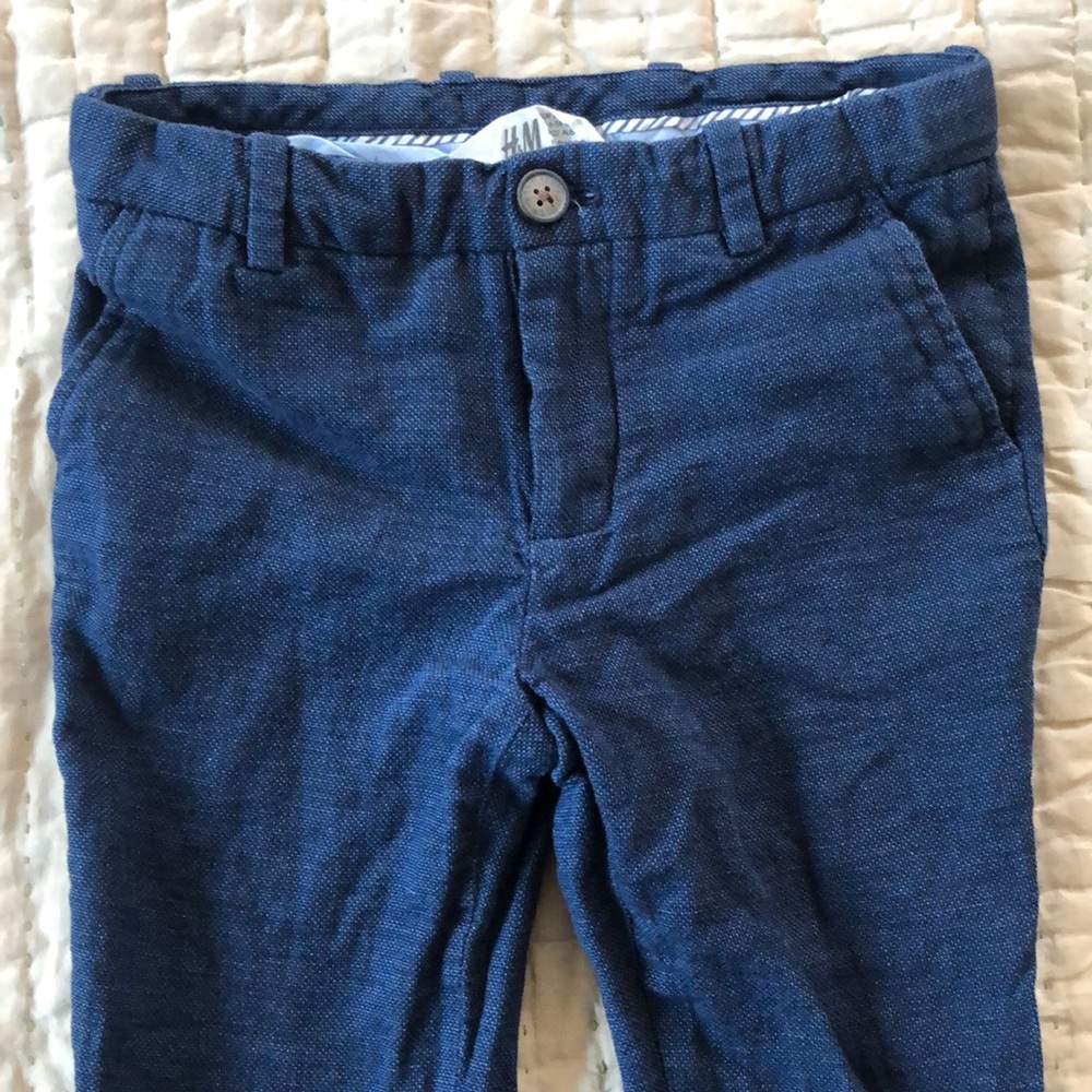 H&M blue dress pants 6-7T